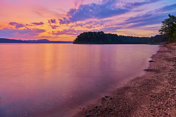 Dramatic Colorful Sunset on Cave Run Lake, KY