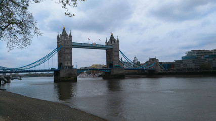 Fototapeta na wymiar Tower Bridge and the river Thames