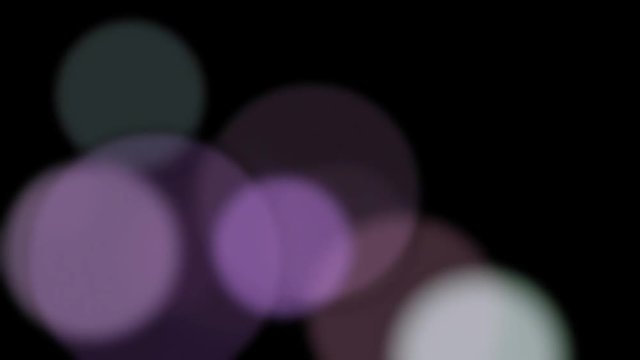 Animation of transparent balls on a black background HD 1920