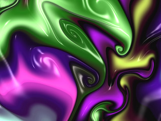Obraz premium Beautiful abstract cover for art projects, cards, business, posters. 3D illustration, computer-generated fractal