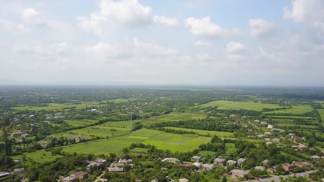Rural area in Georgia, aerial 4k
