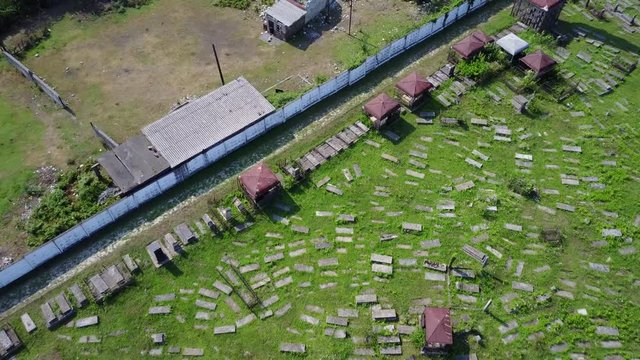 Rural area in Georgia, aerial 4k