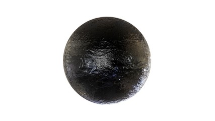 3d rendering of a shpere with structure isolated on a white background