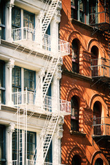 Outside stairs on building in Manhattan