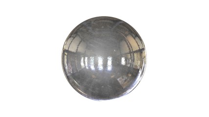 3d rendering of a shpere with structure isolated on a white background