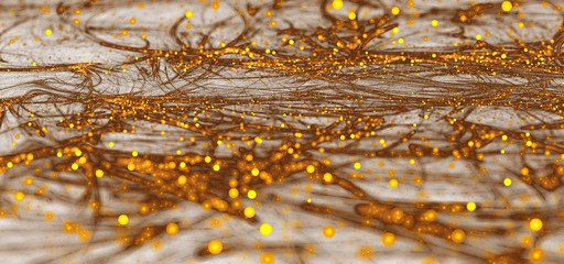 Abstract glade with bokeh for art projects, business, banner, template, card