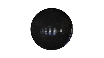 3d rendering of a shpere with structure isolated on a white background