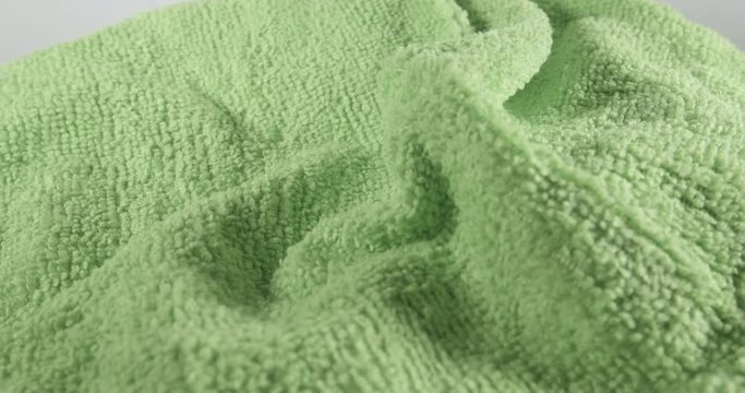 Micro fiber cloth on a turn table, cleaning tool