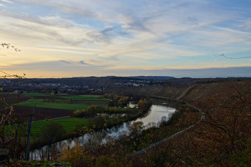 Fototapeta na wymiar Felsengärten mit Blick auf Neckar