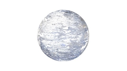 3d rendering of a shpere with structure isolated on a white background