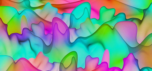 Beautiful abstract background for art projects, cards, business, posters. 3D illustration, computer-generated fractal