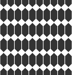 Seamless geometric pattern. Monochrome graphic repeating design. Modern minimalist stylish ornament. Vector