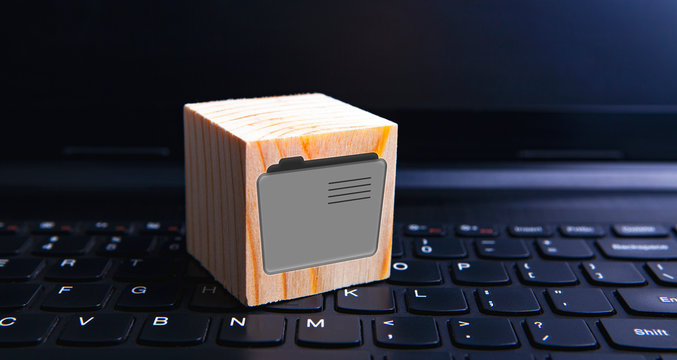 keyboard cubes wooden