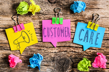 Note Post-it : Customer care