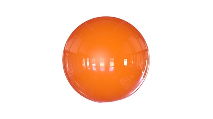 3d rendering of a shpere with structure isolated on a white background