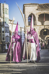 Procession during the Holy Week in Zamora, Spain.  Holy Week in Zamora, Spain (easter week) is the...