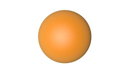 3d rendering of a shpere with structure isolated on a white background