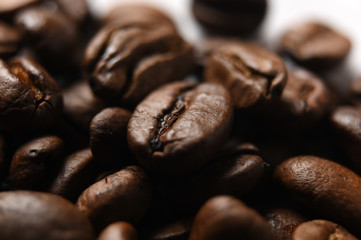 Close up of coffee beans
