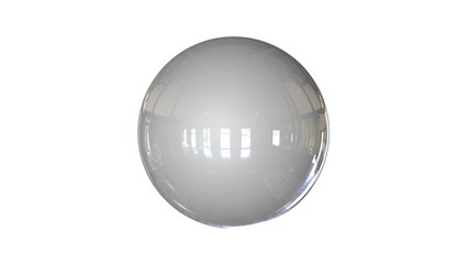 3d rendering of a shpere with structure isolated on a white background