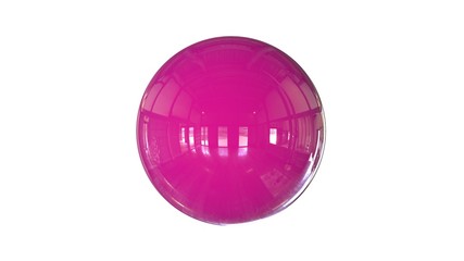 3d rendering of a shpere with structure isolated on a white background