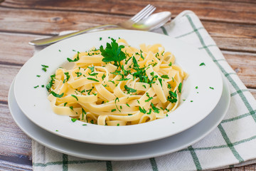 Fresh italian pasta dish