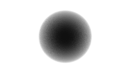 3d rendering of a shpere with structure isolated on a white background