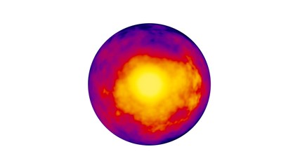 3d rendering of a shpere with structure isolated on a white background