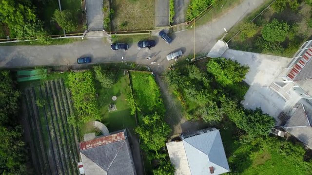 Rural area in Georgia, aerial 4k