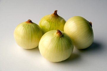 white onion bulbs