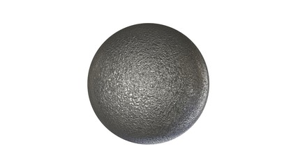 3d rendering of a shpere with structure isolated on a white background