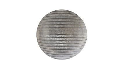 3d rendering of a shpere with structure isolated on a white background