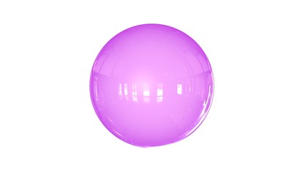 Obraz premium 3d rendering of a shpere with structure isolated on a white background