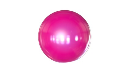 3d rendering of a shpere with structure isolated on a white background