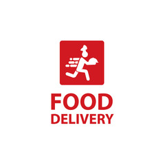 Food delivery logo Vector