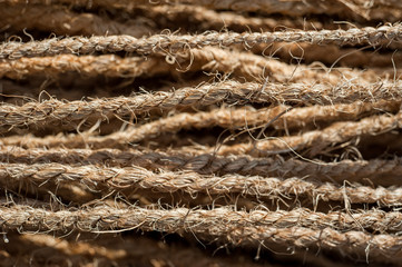 Coarse coconut rope background