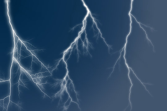 Lightning among the clouds texture background