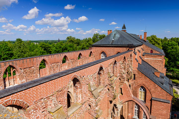 Sightseeing of Tartu. Tartu Cathedral, also known as Dorpat Cathedral, Estonia
