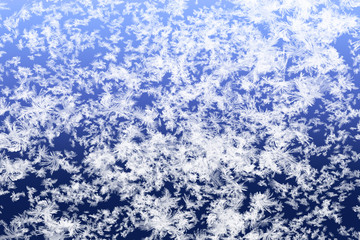 Frozen ice crystals texture background