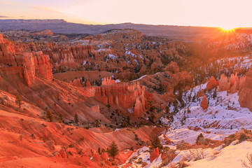 Winter Sunrise at Bryce Canyon Utah