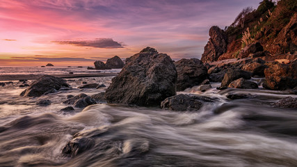 Sunset at a Rocky Pacific Northwest Beach
