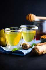 Detox drink with ginger