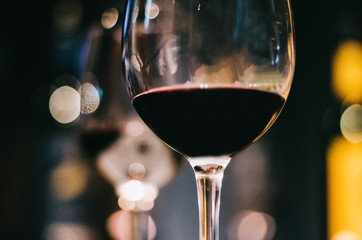 Glass of red wine