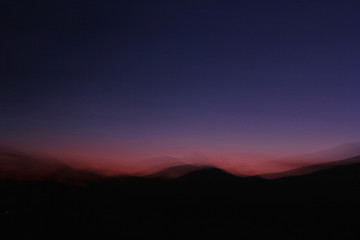 Obraz premium sunset in mountains
