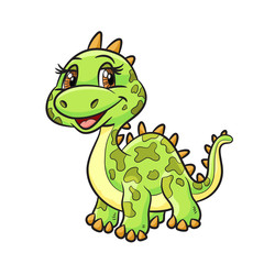 Plakat dinosaur cute cartoon