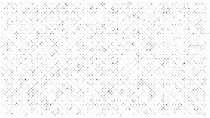 Fototapeta premium Abstract dots background. Monochrome grunge dirt texture. Halftone Pop Art comic pattern. Polka dot. Geometric vector pattern. Template for presentation flyer, business cards, stickers, report, fabric