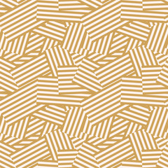 Abstract messy linear geometrical seamless pattern. Striped background. Vector illustration.    