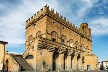 In the center of Orvieto, Italy