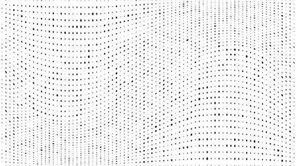 Abstract dots background. Monochrome grunge dirt texture. Halftone Pop Art comic pattern. Small Polka dot. Geometric wave vector pattern. Template for presentation flyer, business cards, report fabric