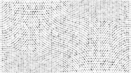 Abstract dots background. Monochrome grunge dirt texture. Halftone Pop Art comic pattern. Small Polka dot. Geometric wave vector pattern. Template for presentation flyer, business cards, report fabric