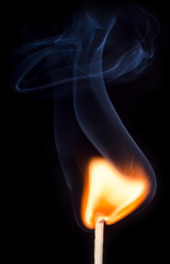 Burning match